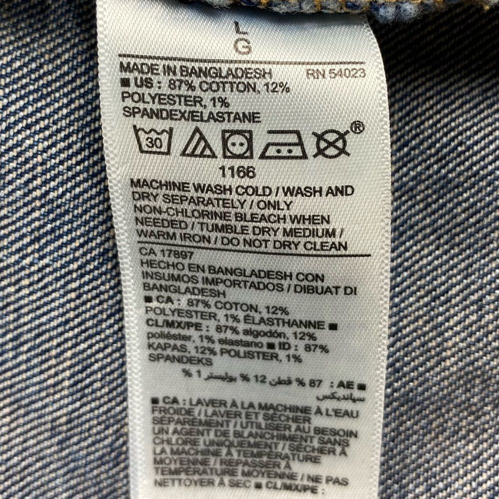 Old Navy Custom Upcycled Denim Jacket Yin-Yang Cats Boho Women's | Size: L - Picture 11 of 13